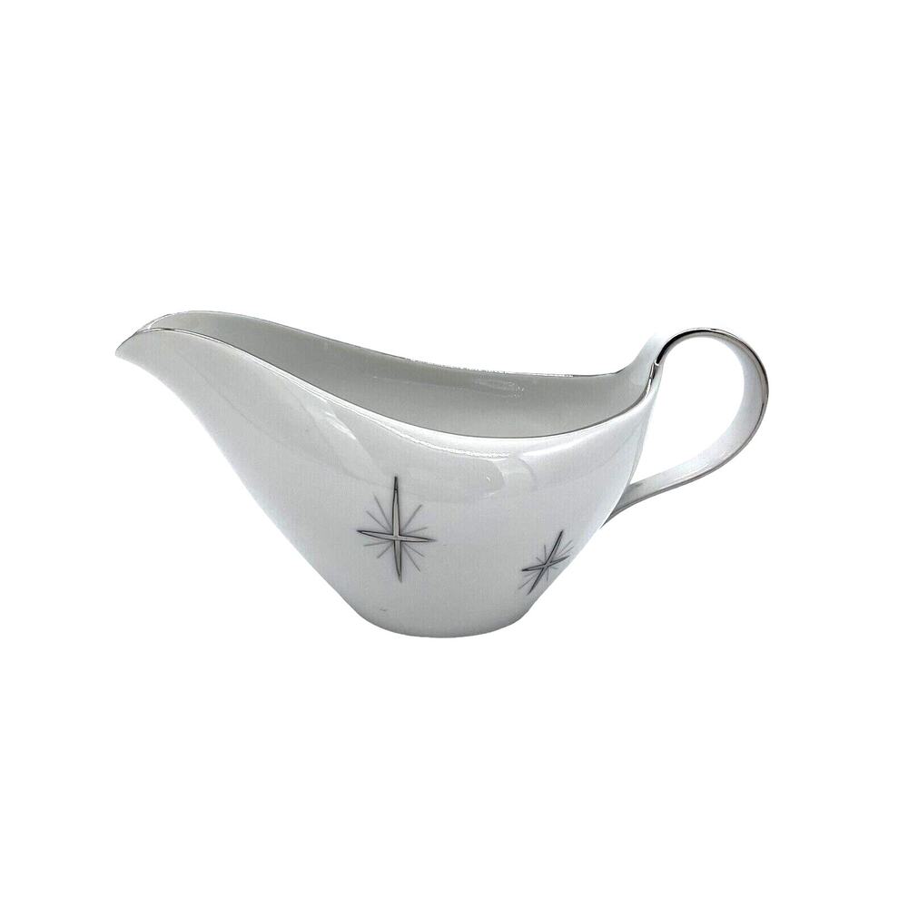 Fukagawa Arita 713 Gravy Boat Sauce Creamer Atomic Starburst MCM Japan